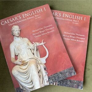 Caesar's English I Textbooks - Coral Red Covers
